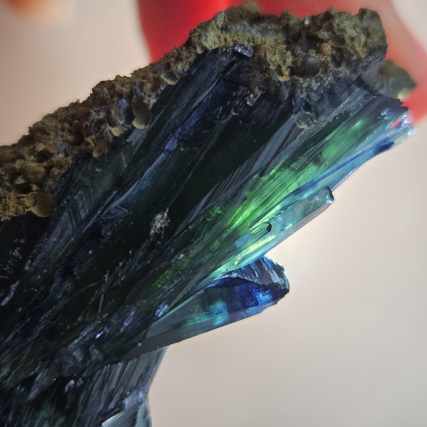 Vivianite Crystal Cluster 57.87g, Vivianite Specimen, Raw Blue