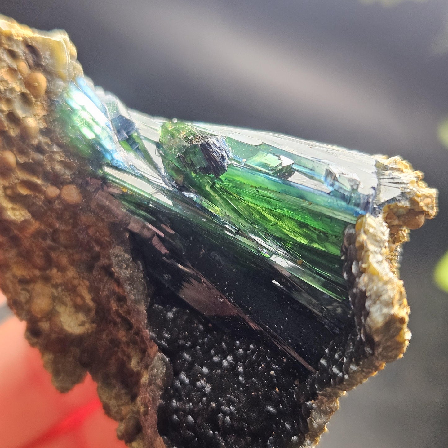 Vivianite Crystal Cluster 57.87g, Vivianite Specimen, Raw Blue