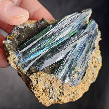Vivianite Crystal Cluster 131.82g, Vivianite Specimen, Raw Blue