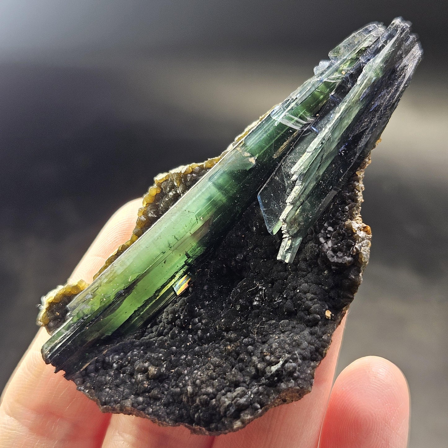 Vivianite Crystal Cluster 75.78g, Vivianite Specimen, Raw Blue
