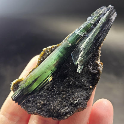 Vivianite Crystal Cluster 75.78g, Vivianite Specimen, Raw Blue