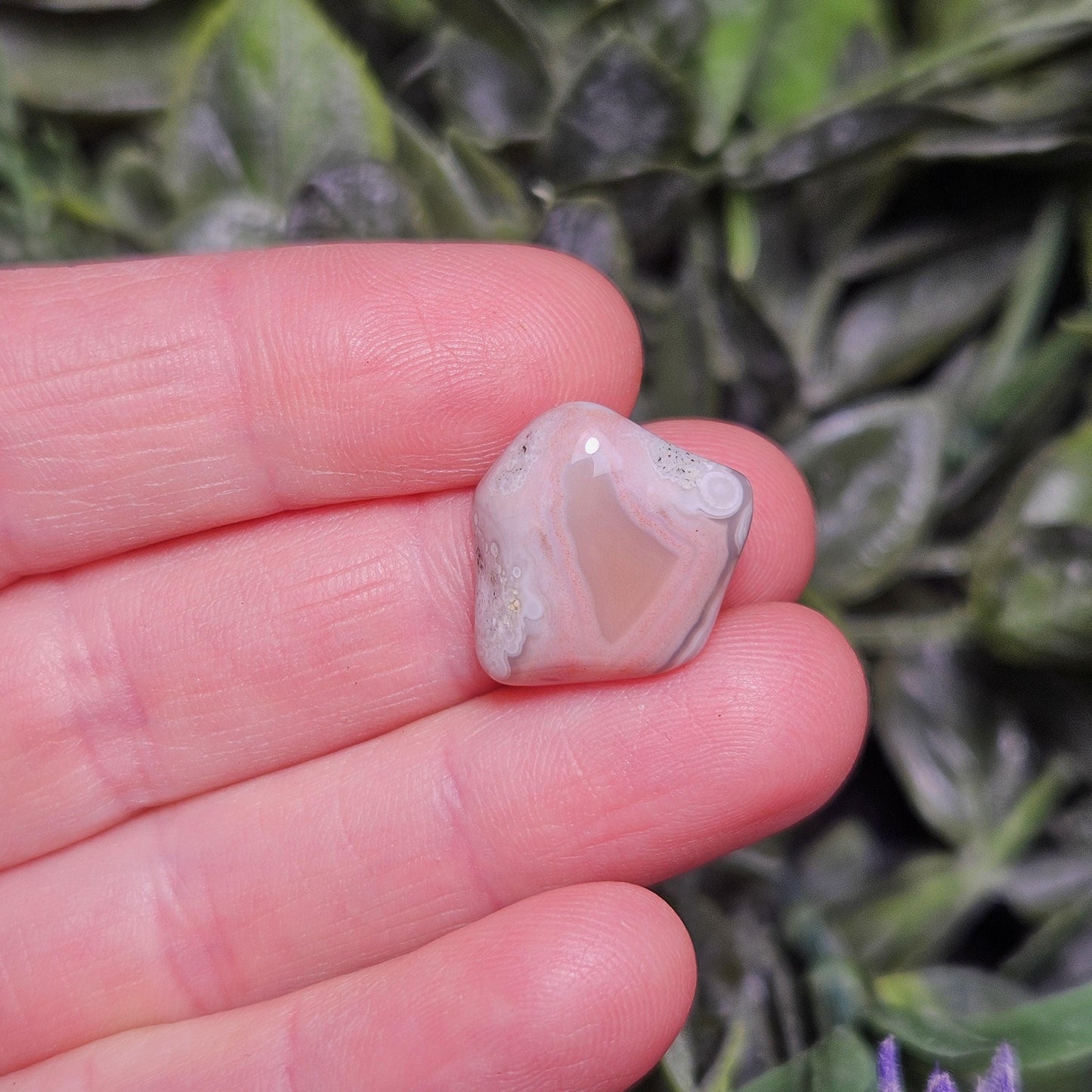 Botswana Agate Crystal, Pink & Grey Chalcedony ~ Choose Your Size