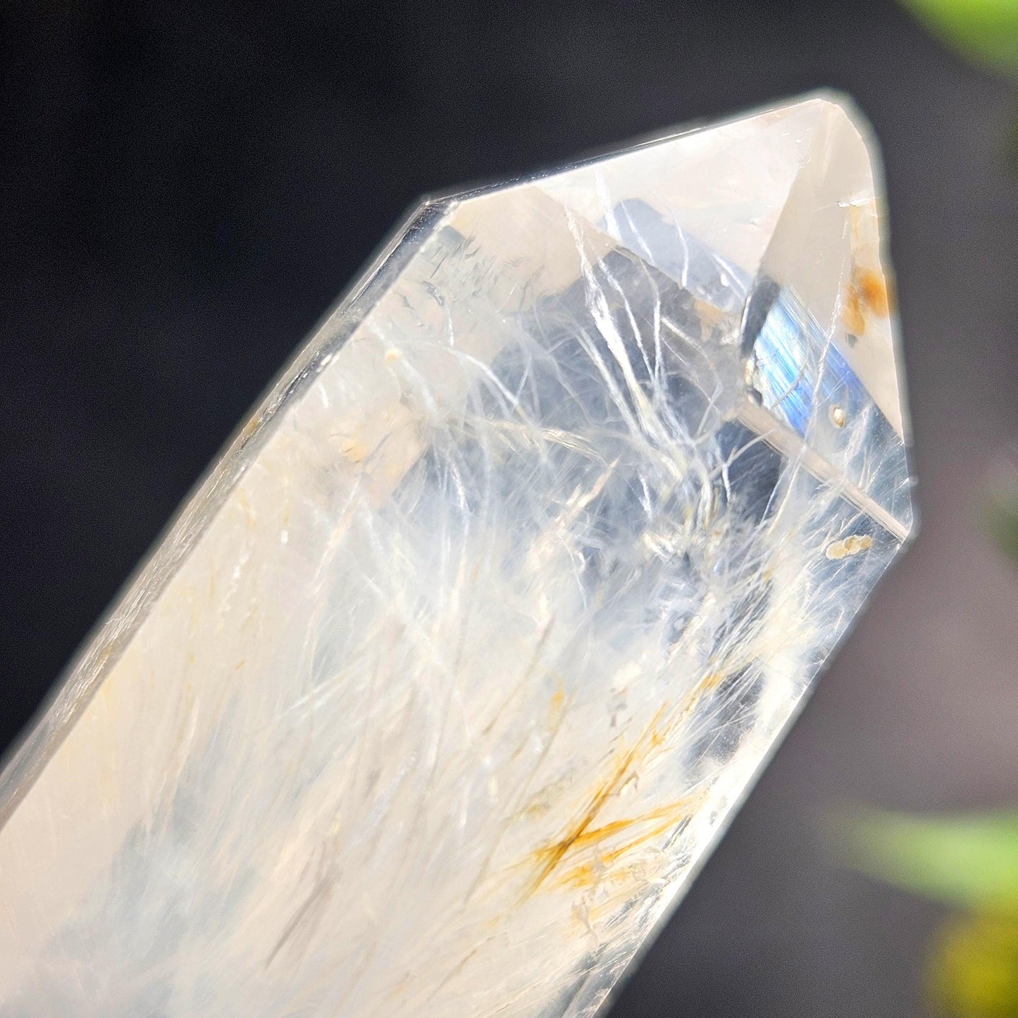 Blue Needle Quartz 51.45g, Colombian Crystal
