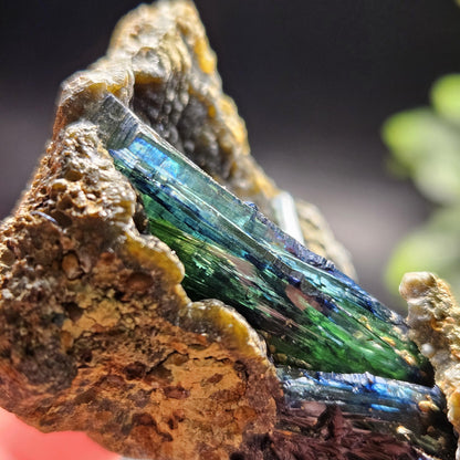 Vivianite Crystal Cluster 76.89g, Vivianite Specimen, Raw Blue