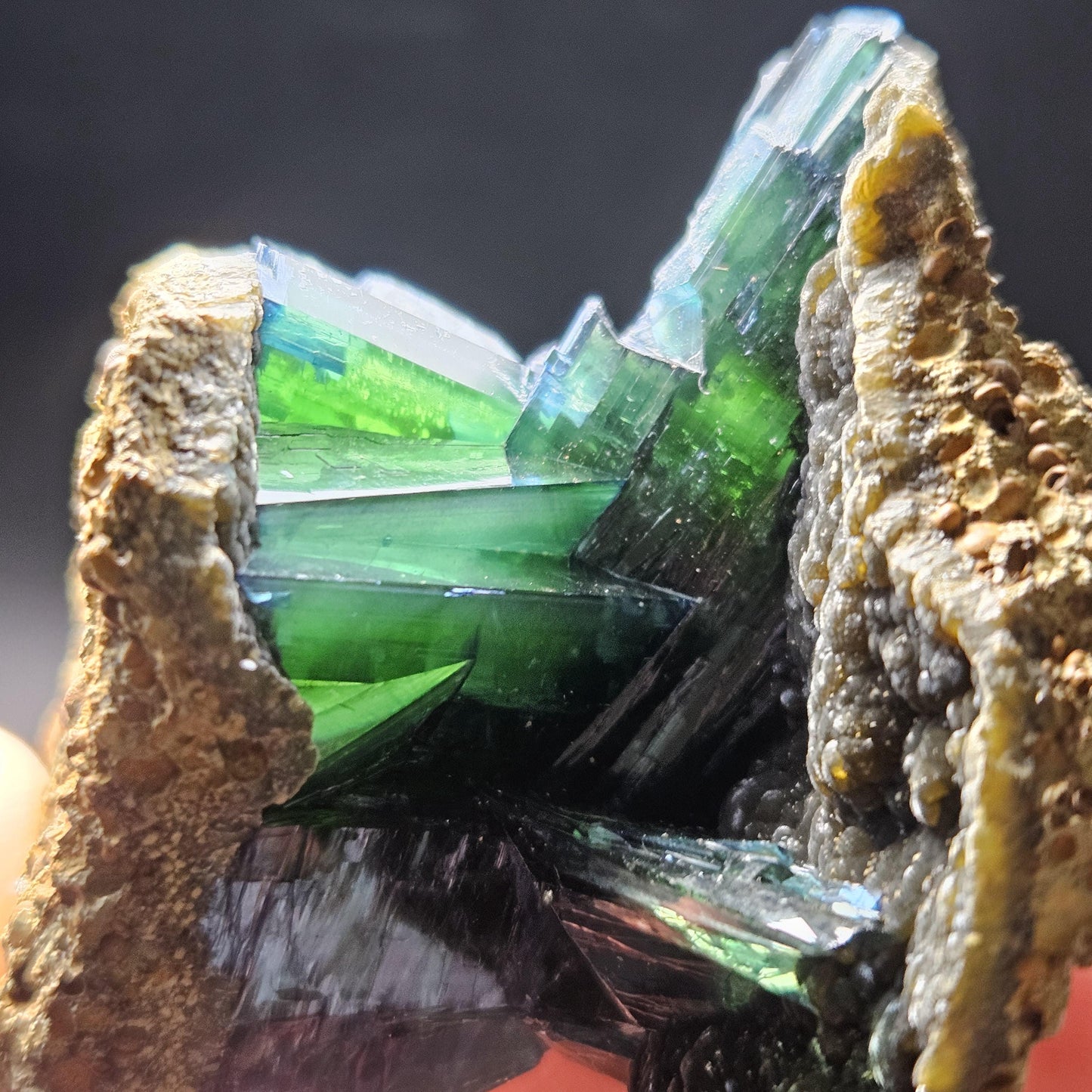 AAA Vivianite Crystal Cluster 89.77g, Vivianite Specimen, Raw Blue