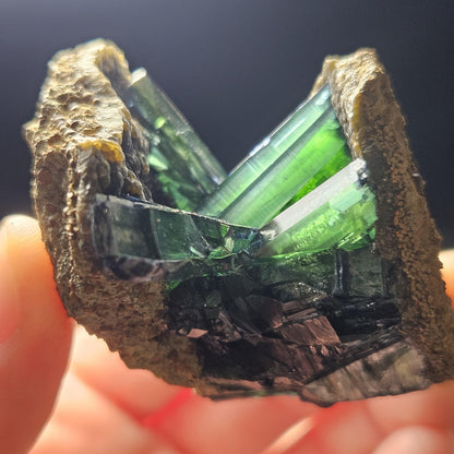 AAA Vivianite Crystal Cluster 89.77g, Vivianite Specimen, Raw Blue