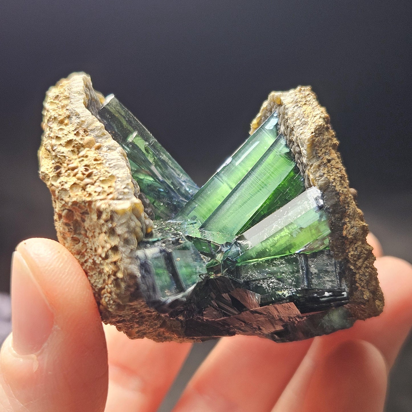 AAA Vivianite Crystal Cluster 89.77g, Vivianite Specimen, Raw Blue