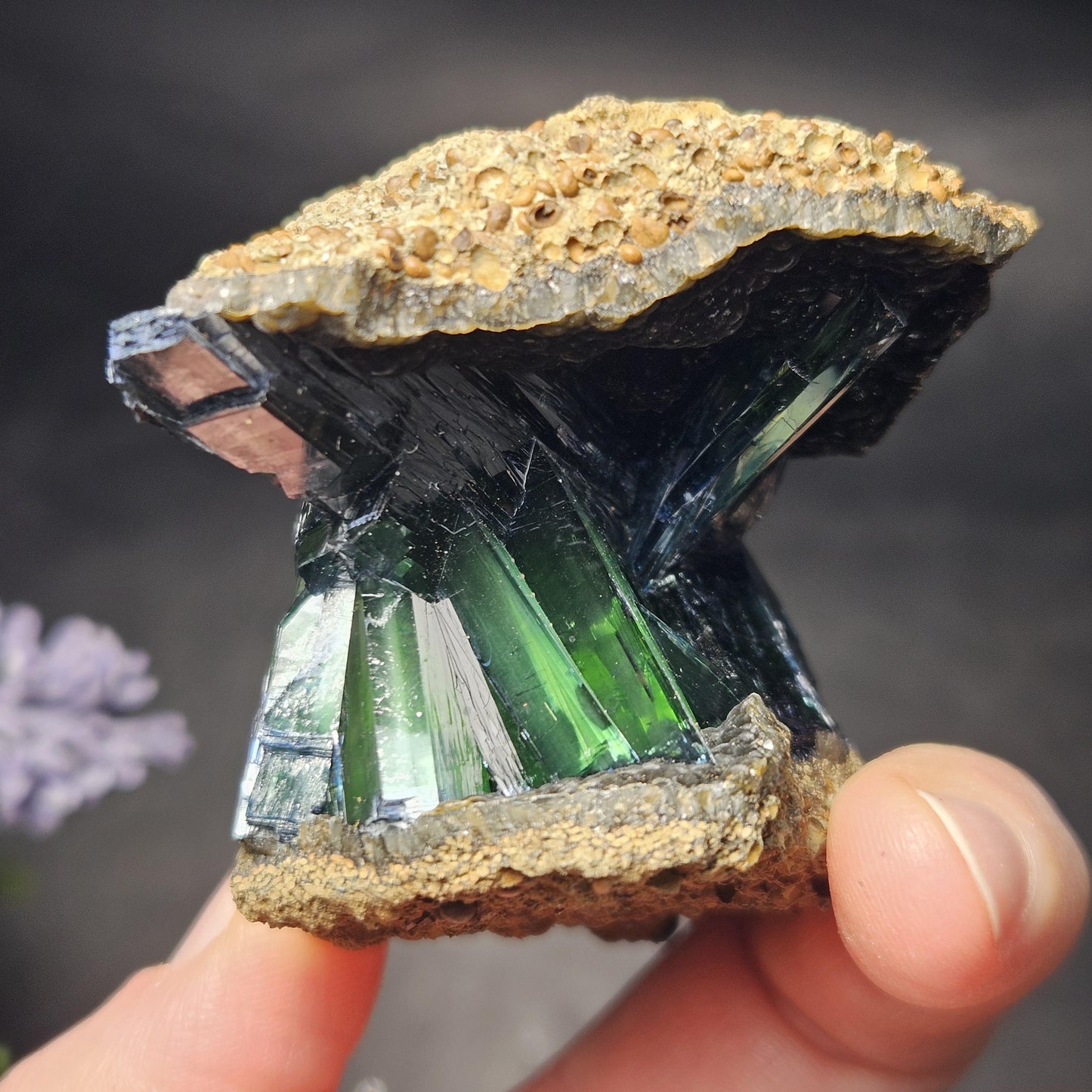 AAA Vivianite Crystal Cluster 89.77g, Vivianite Specimen, Raw Blue