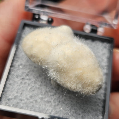 Okenite Ball Specimen from India, Okenite "Puffball" Crystal