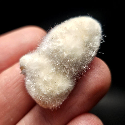 Okenite Ball Specimen from India, Okenite "Puffball" Crystal