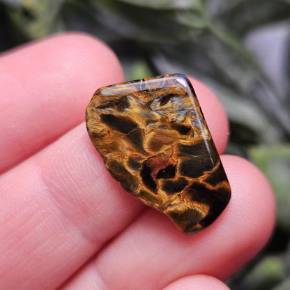 Golden Pietersite Stone, Authentic Namibian Polished Pietersite Specimen, Gold Pietersite Crystal