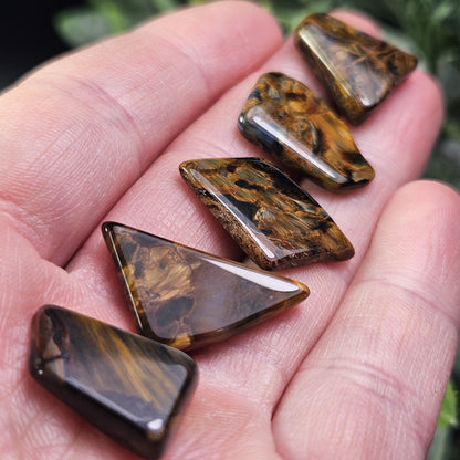 Golden Pietersite Stone, Authentic Namibian Polished Pietersite Specimen, Gold Pietersite Crystal