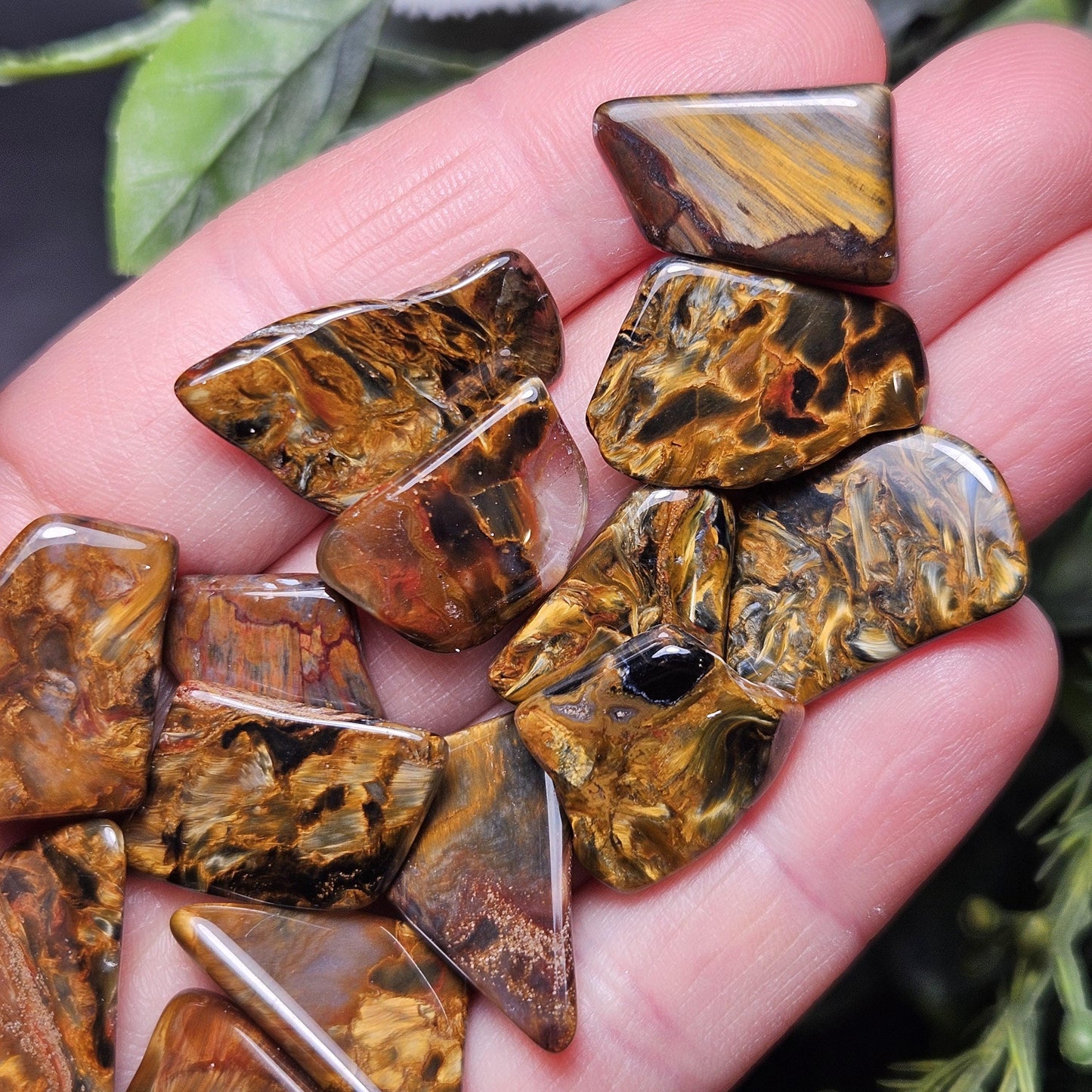 Golden Pietersite Stone, Authentic Namibian Polished Pietersite Specimen, Gold Pietersite Crystal