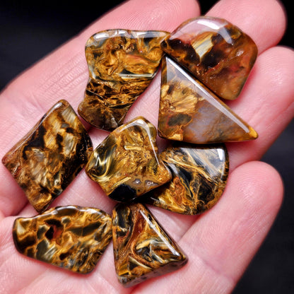 Golden Pietersite Stone, Authentic Namibian Polished Pietersite Specimen, Gold Pietersite Crystal