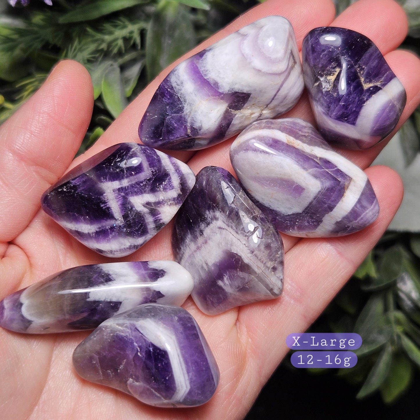 Chevron Amethyst Crystal, Namibian Polished Amethyst, Choose Your Size