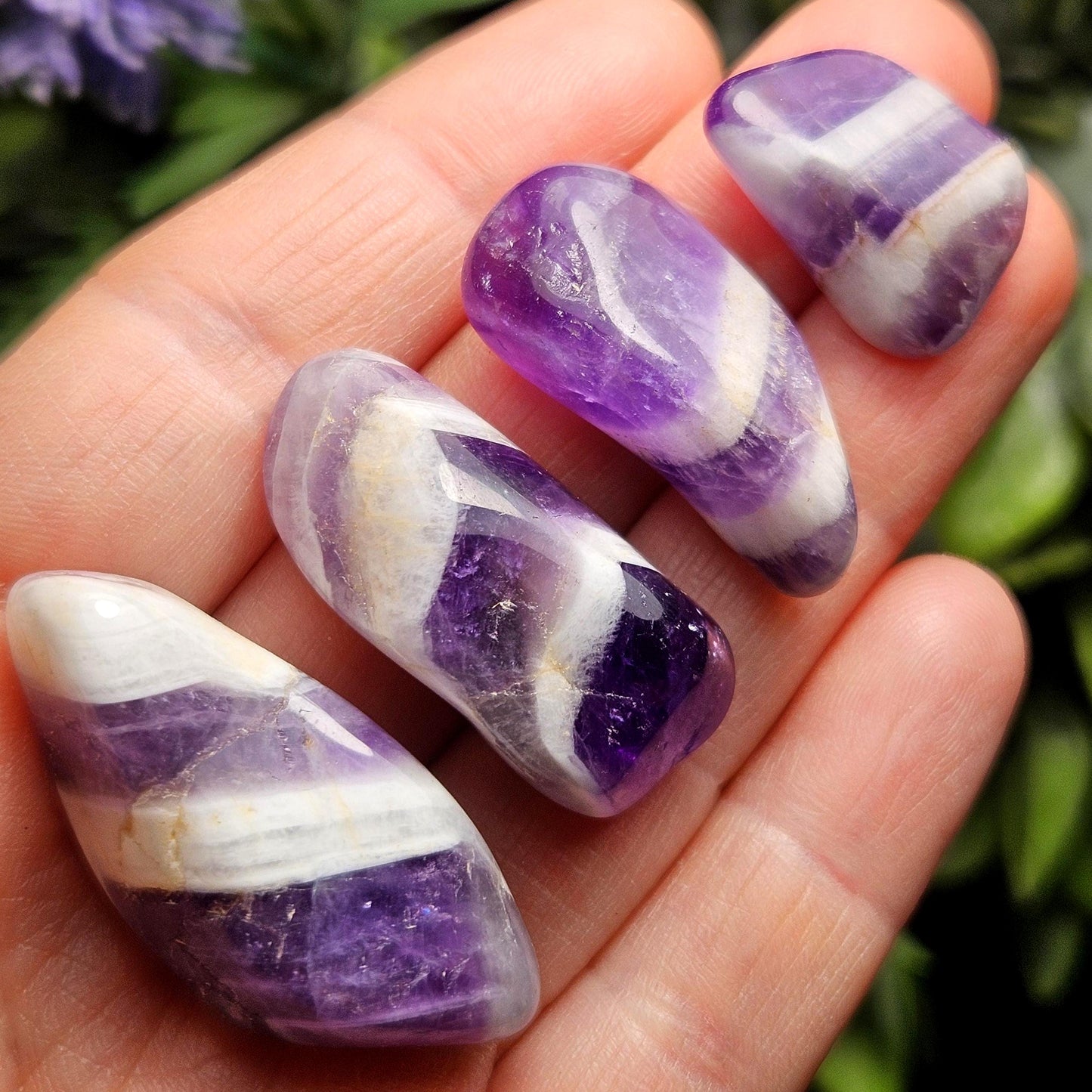 Chevron Amethyst Crystal, Namibian Polished Amethyst, Choose Your Size