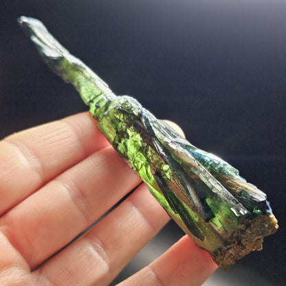 Vivianite Crystal Specimen 31.08g, Terminated Vivianite Crystal, Raw Blue