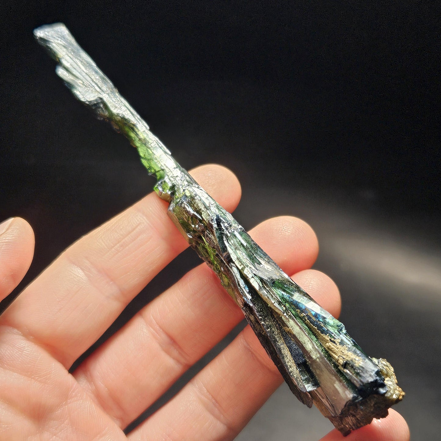 Vivianite Crystal Specimen 31.08g, Terminated Vivianite Crystal, Raw Blue