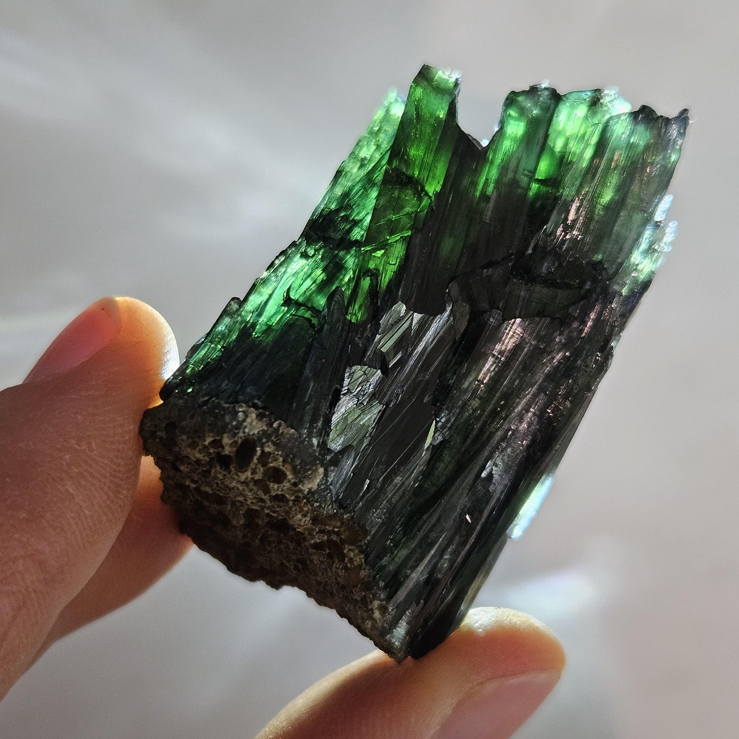 Vivianite Crystal Cluster 42.65g, Vivianite Specimen, Raw Blue