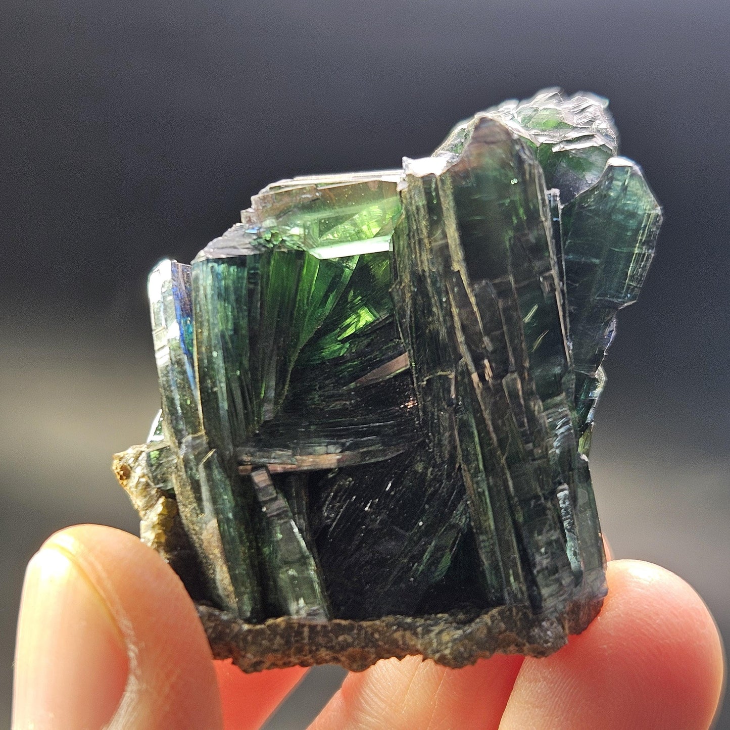 Vivianite Crystal Cluster 42.65g, Vivianite Specimen, Raw Blue