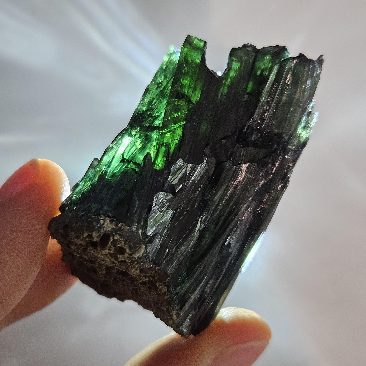 Vivianite Crystal Cluster 42.65g, Vivianite Specimen, Raw Blue