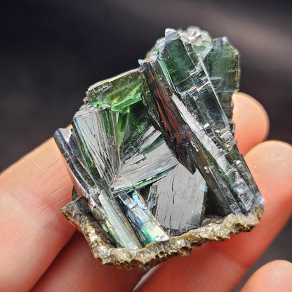 Vivianite Crystal Cluster 42.65g, Vivianite Specimen, Raw Blue