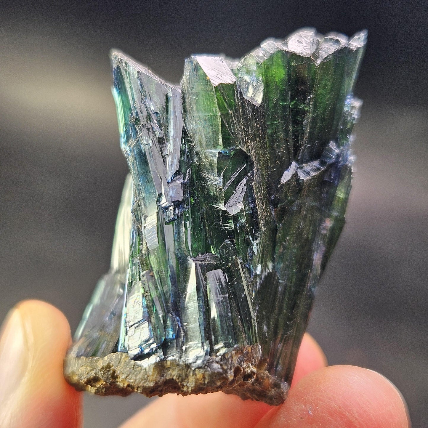 Vivianite Crystal Cluster 42.65g, Vivianite Specimen, Raw Blue