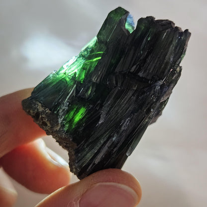 Vivianite Crystal Cluster 42.65g, Vivianite Specimen, Raw Blue