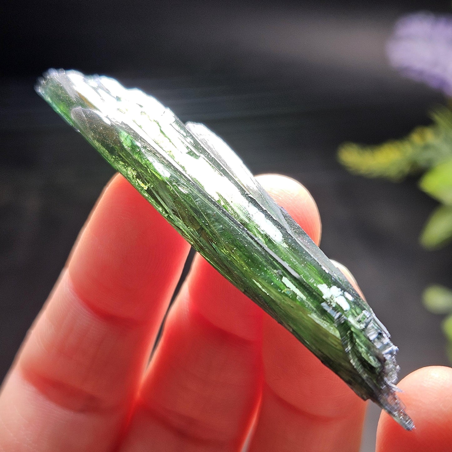 AAA Vivianite Crystal Specimen 7.57g, Terminated Vivianite Crystal, Raw Blue