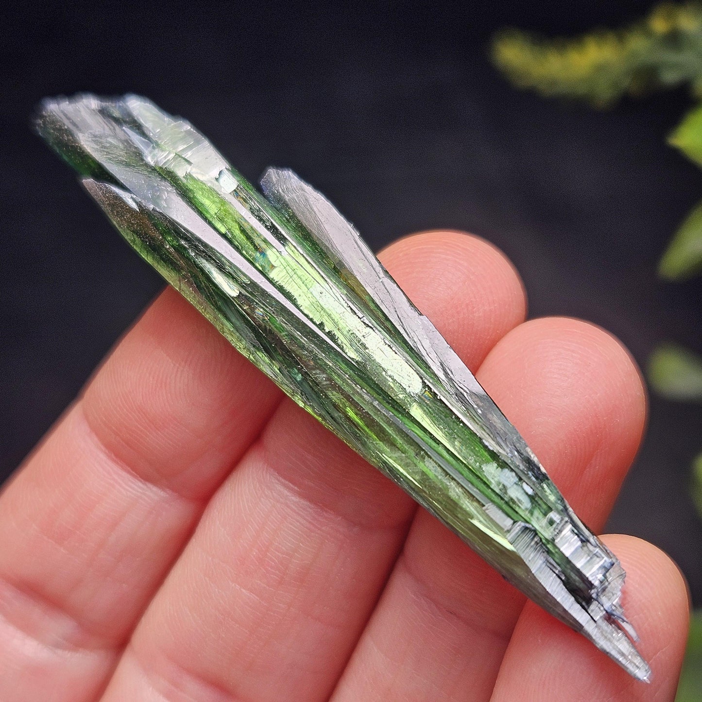 AAA Vivianite Crystal Specimen 7.57g, Terminated Vivianite Crystal, Raw Blue