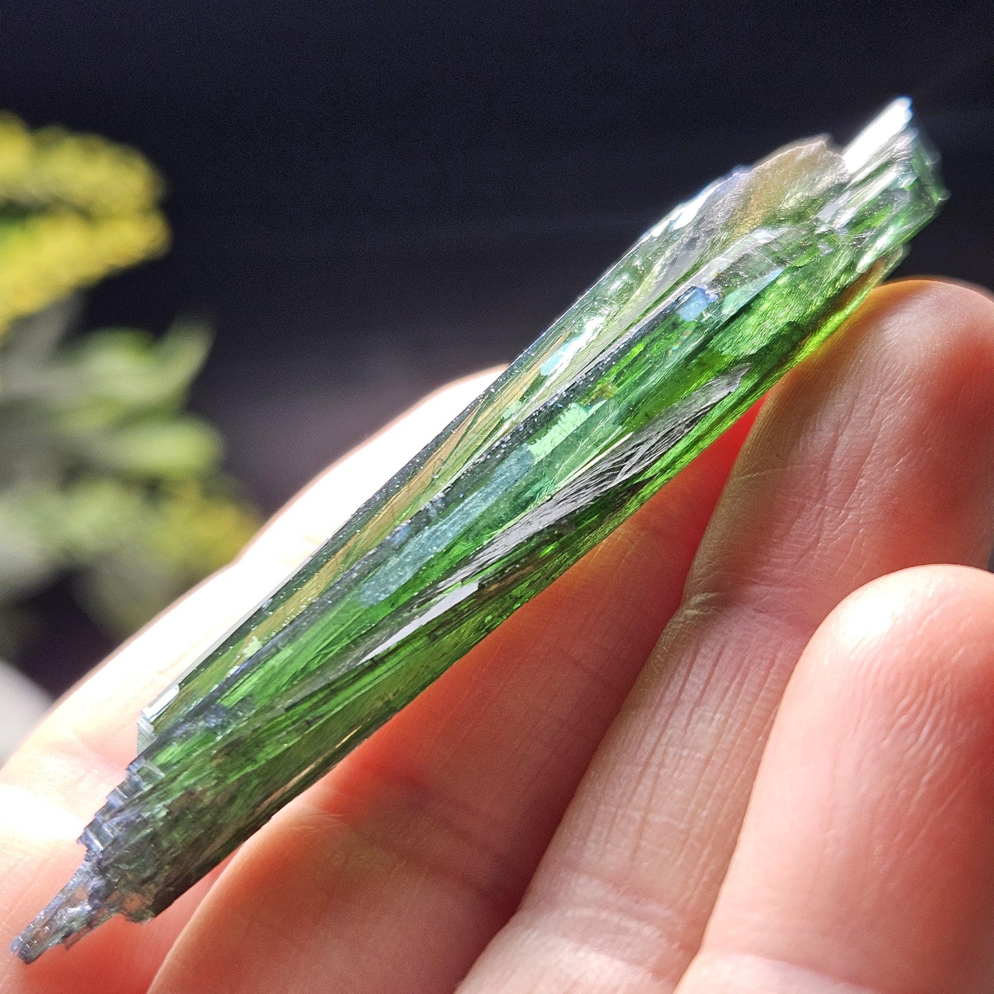 AAA Vivianite Crystal Specimen 7.57g, Terminated Vivianite Crystal, Raw Blue