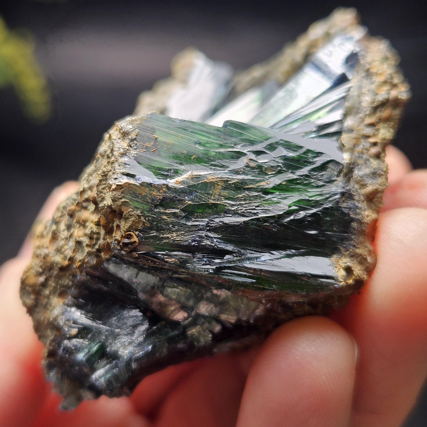 Vivianite Crystal Cluster 109.55g, Vivianite Specimen, Raw Blue