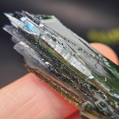 AAA Vivianite Crystal Specimen 14.89g, Terminated Vivianite Crystal, Raw Blue