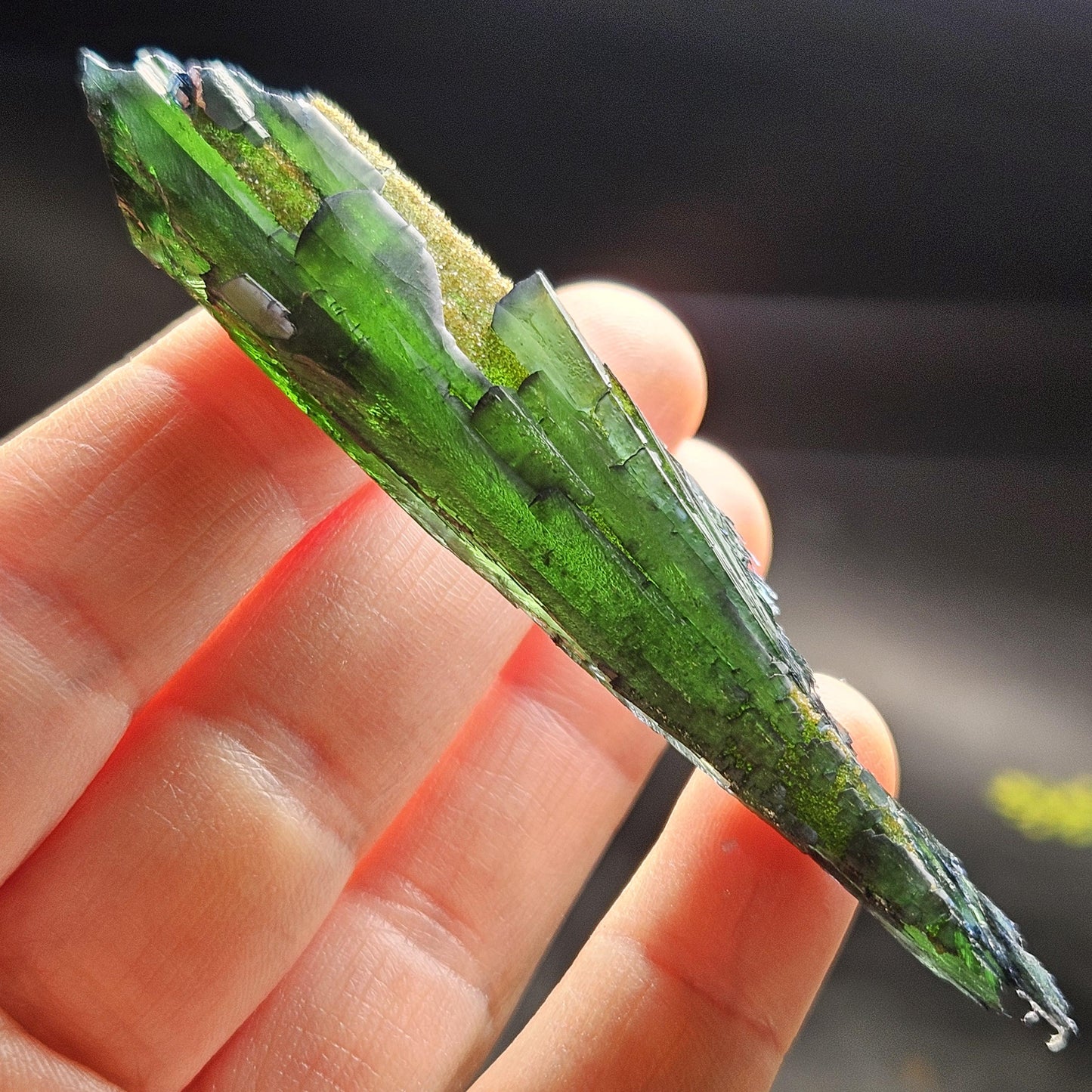 AAA Vivianite Crystal Specimen 14.89g, Terminated Vivianite Crystal, Raw Blue