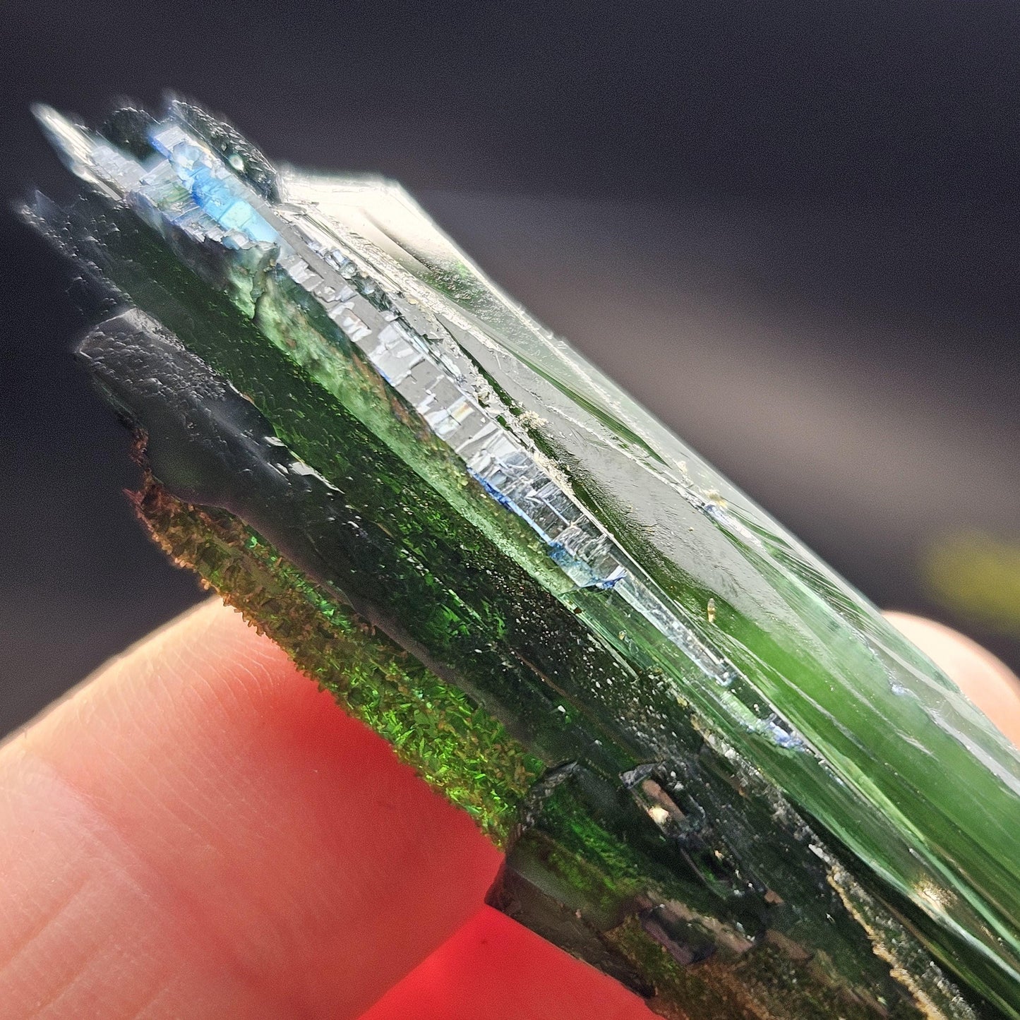 AAA Vivianite Crystal Specimen 14.89g, Terminated Vivianite Crystal, Raw Blue