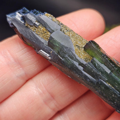 AAA Vivianite Crystal Specimen 14.89g, Terminated Vivianite Crystal, Raw Blue