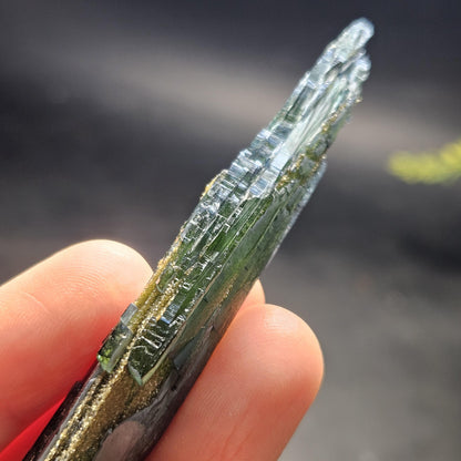 AAA Vivianite Crystal Specimen 14.89g, Terminated Vivianite Crystal, Raw Blue