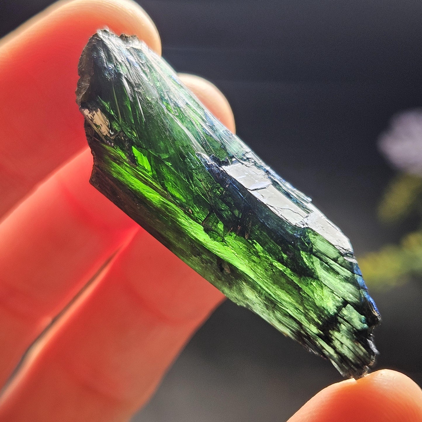 AAA Vivianite Crystal Specimen 8.45g, Terminated Vivianite Crystal, Raw Blue