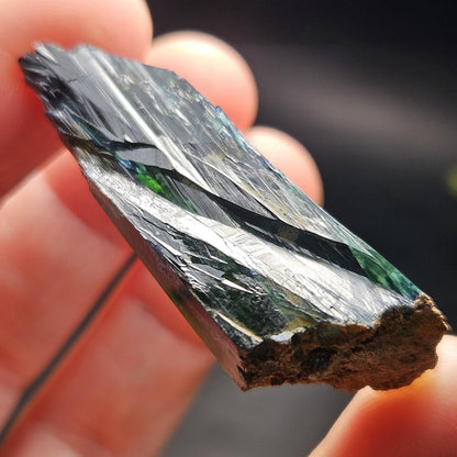 AAA Vivianite Crystal Specimen 8.45g, Terminated Vivianite Crystal, Raw Blue