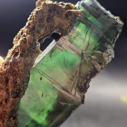 Vivianite PHANTOM Crystal Specimen 72.49g, Vivianite Crystal Cluster, Raw Blue