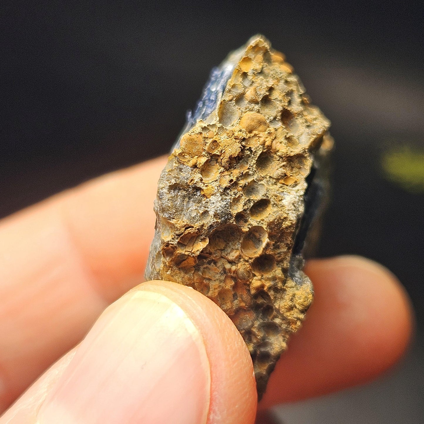 Vivianite Crystal Cluster 18.89g, Vivianite Specimen, Raw Blue