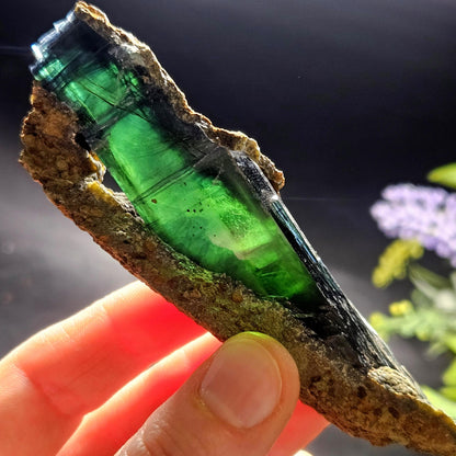 Vivianite PHANTOM Crystal Specimen 72.49g, Vivianite Crystal Cluster, Raw Blue