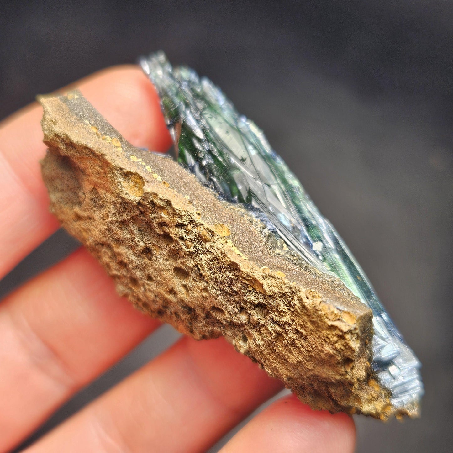 Vivianite Crystal Specimen 25.78g, Terminated Vivianite Crystal, Raw Blue