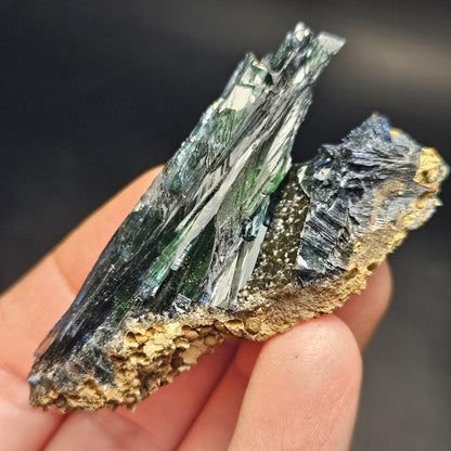 Vivianite Crystal Specimen 25.78g, Terminated Vivianite Crystal, Raw Blue