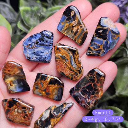 Pietersite AAA Crystal, Genuine Namibian Pietersite, Polished Pietersite Crystal Specimen, Blue Gold Red Pietersite
