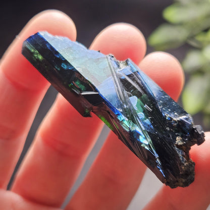 Vivianite Crystal Specimen 19.11g, Terminated Vivianite Crystal, Raw Blue