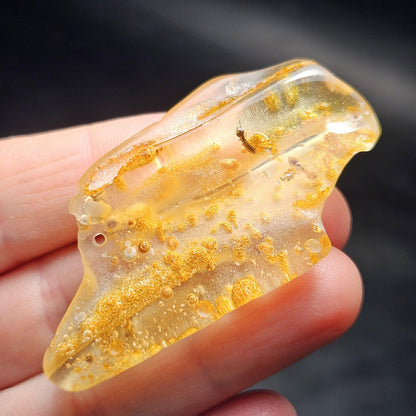 Enhydro Amber with MOVING Bubbles, 6.57g