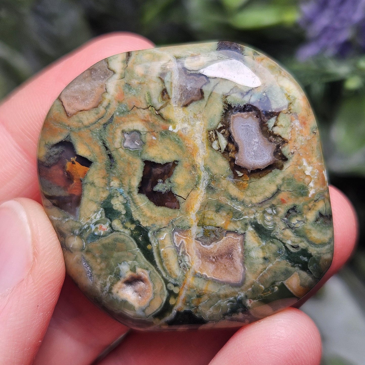 Rainforest Jasper Crystal, Polished Rainforest Jasper Specimen