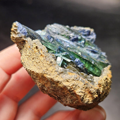 Vivianite Crystal Cluster 130.08g, Vivianite Specimen, Raw Blue