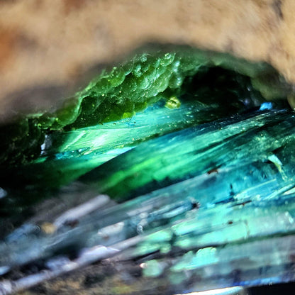 Vivianite Crystal Cluster 135.93g, Vivianite Specimen, Raw Blue